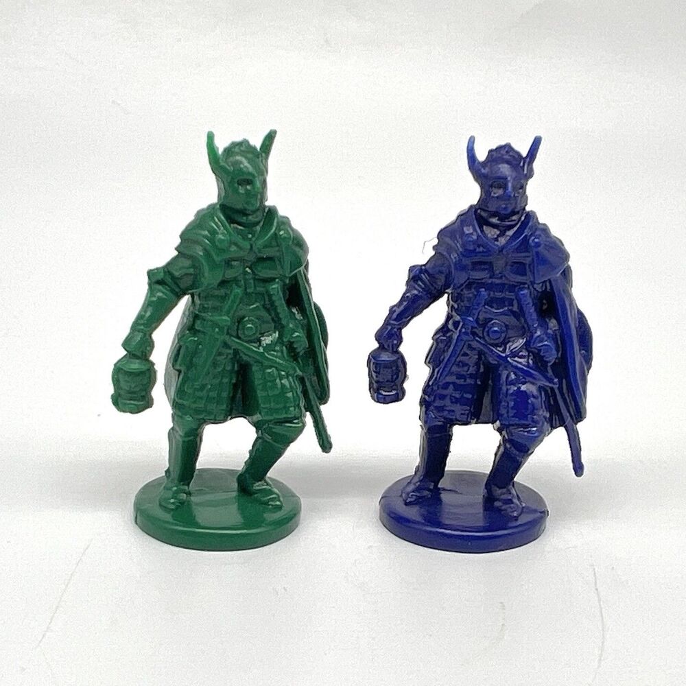Key To the Kingdom 1992 Adventure Warriors Replacement PARTS Blue & Green Pawns